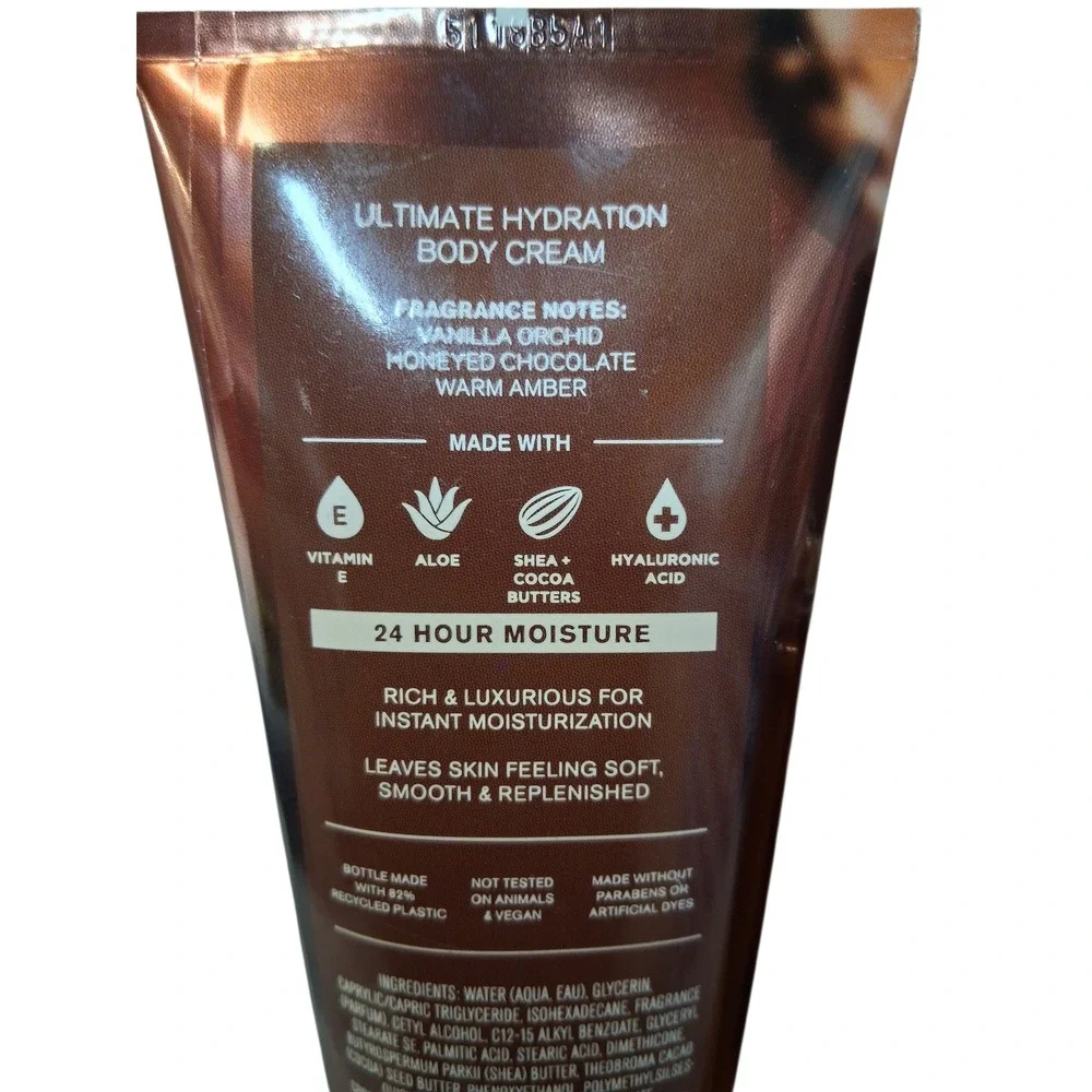 Bath & Body Works Women's Retired Chocolate Amber‎ Body Wash & Hydrating Cream